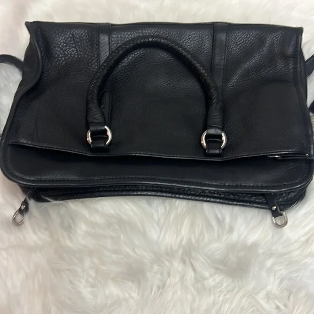 ‎Cole Haan Black Leather messenger bag B28